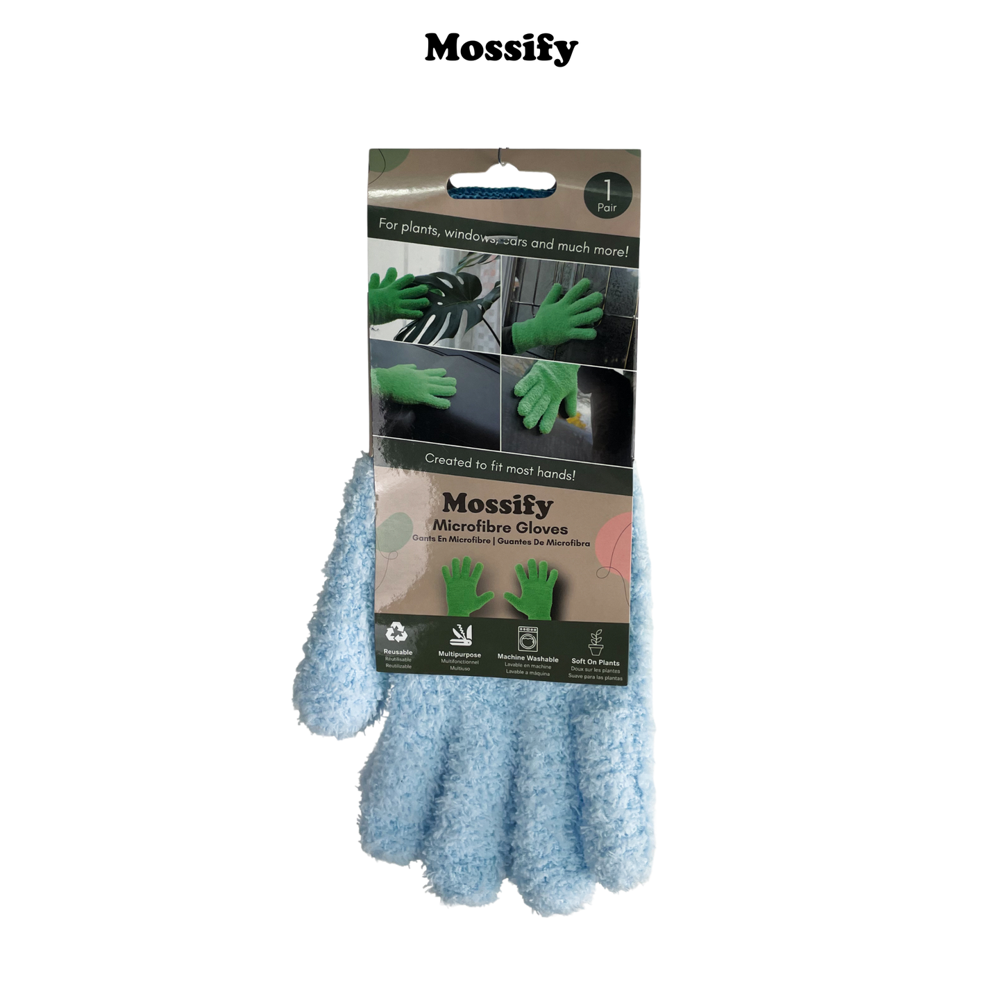 2 Microfiber Gloves - Leaf-Shining Gloves
