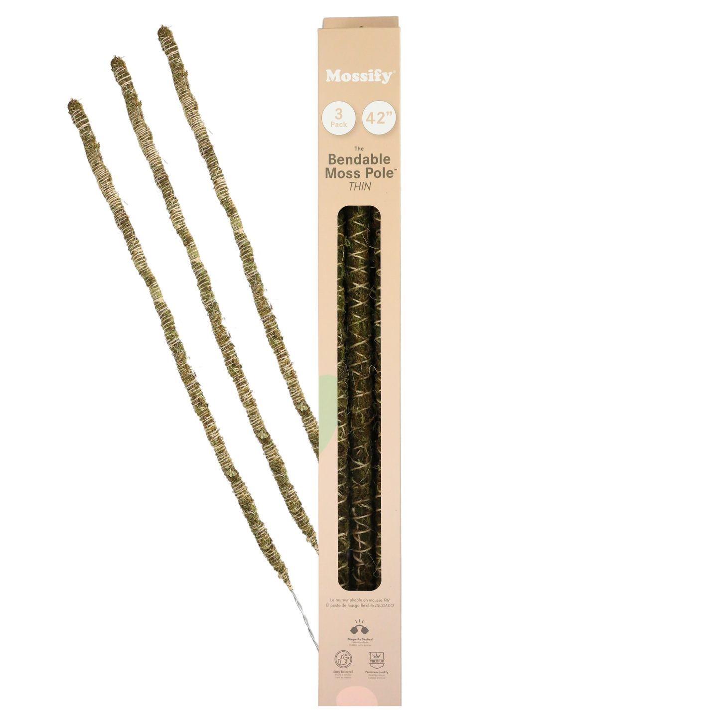 3 Pack Bendable Moss Pole™ 𝘛𝘏𝘐𝘕