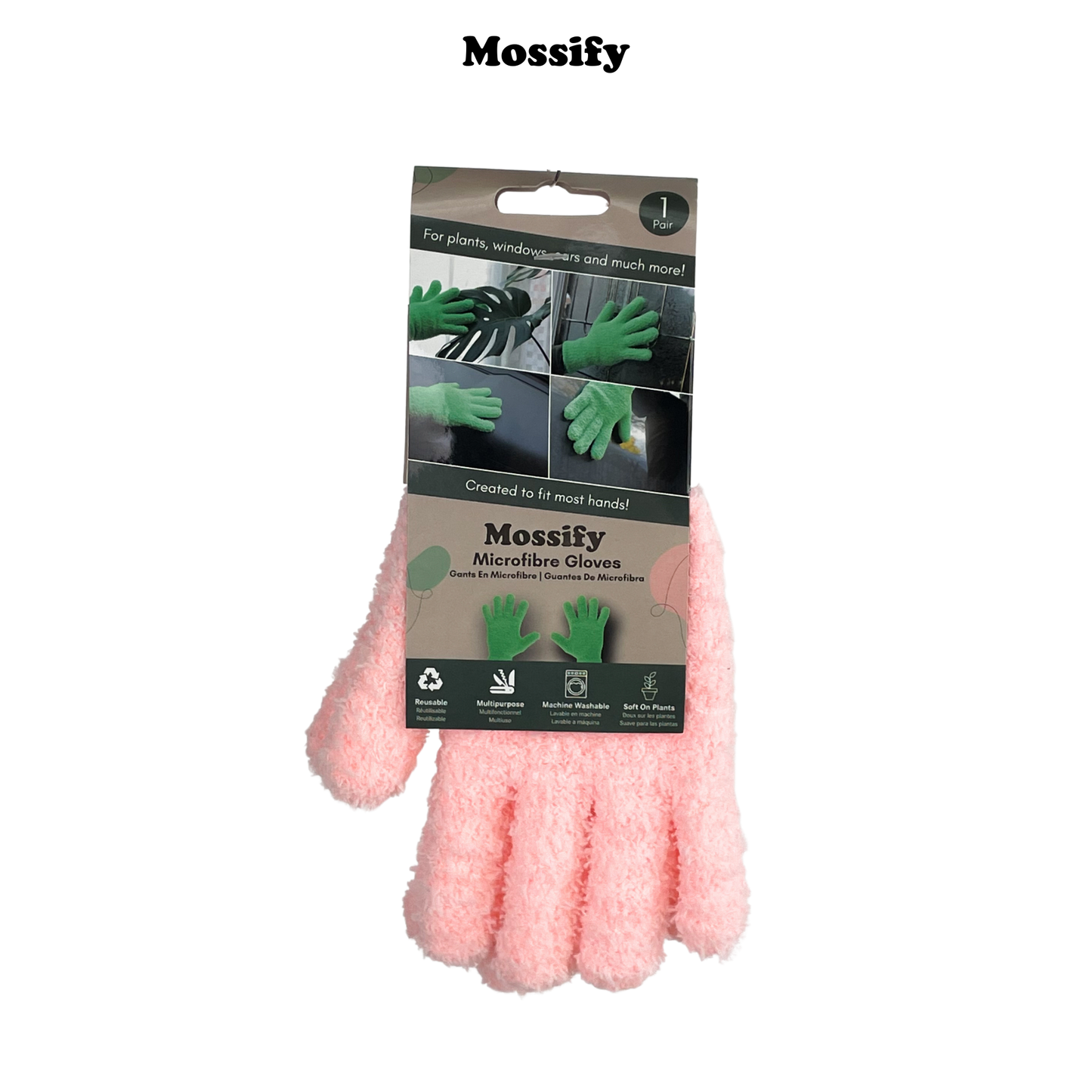 2 Microfiber Gloves - Leaf-Shining Gloves